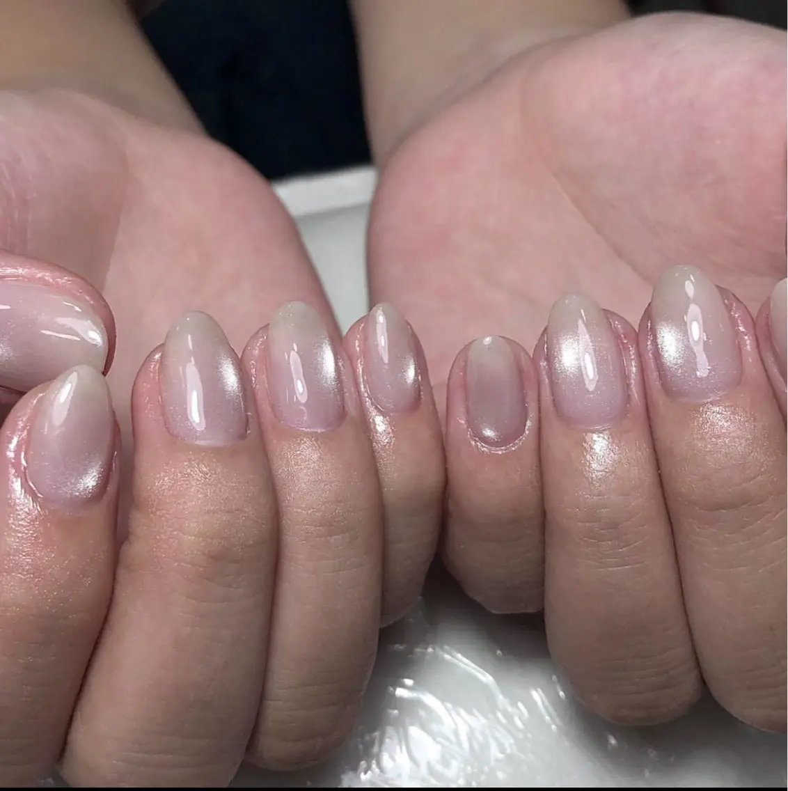 ネイル チークネイル 桜ネイル 長さ出し フットネイル ジェルネイル ハンドネイル Maika's nailのネイルデザイン