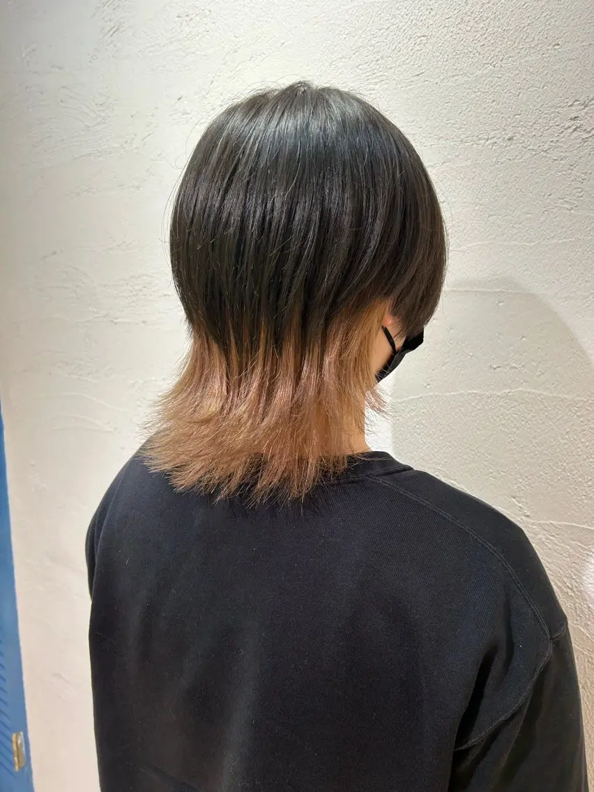 ミディアム カット ヘアカラー トリートメント ウルフカット 🐹朝日🐹のヘアスタイル