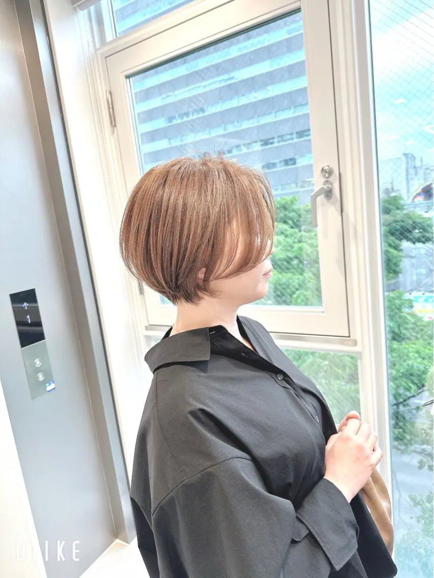 ショート ショートヘア ✨【髪質改善/縮毛 矯正】✨ゆうほのヘアスタイル