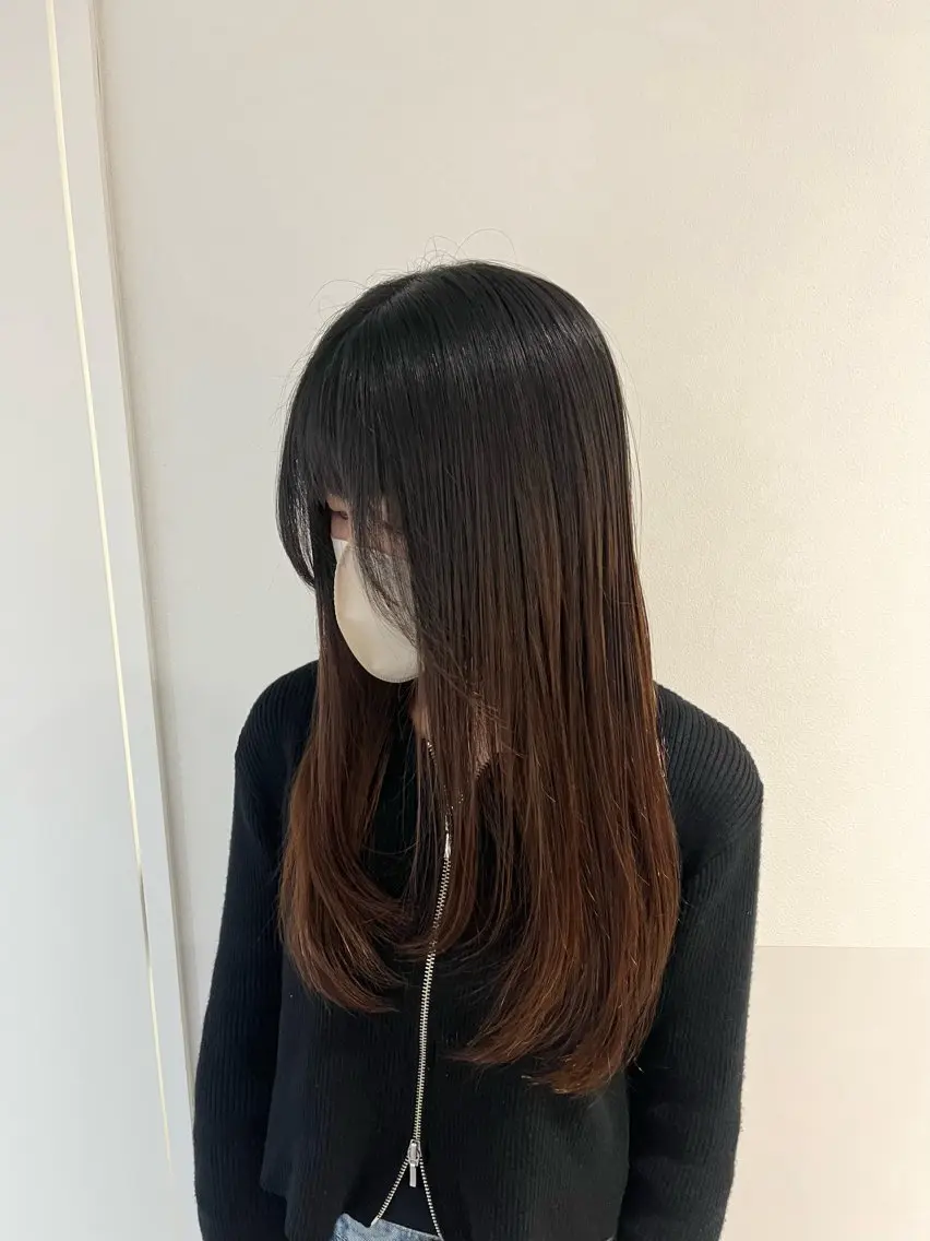 ロング レイヤーカット カット トリートメント 大宮レイヤーカット× 透明感カラー　rioのヘアスタイル