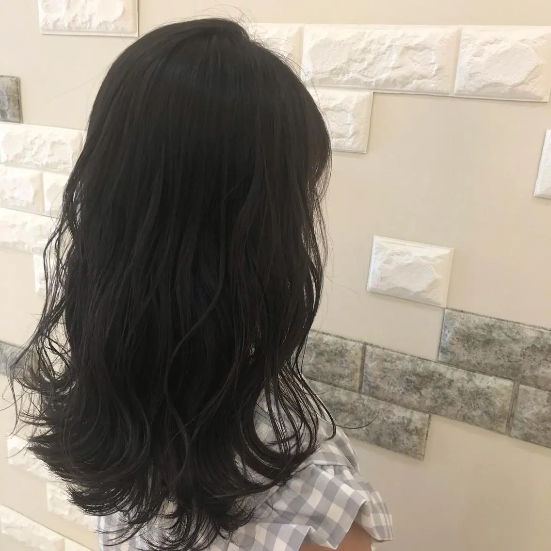 セミロング 女性目線でつくる ボブ縮毛矯正のヘアスタイル