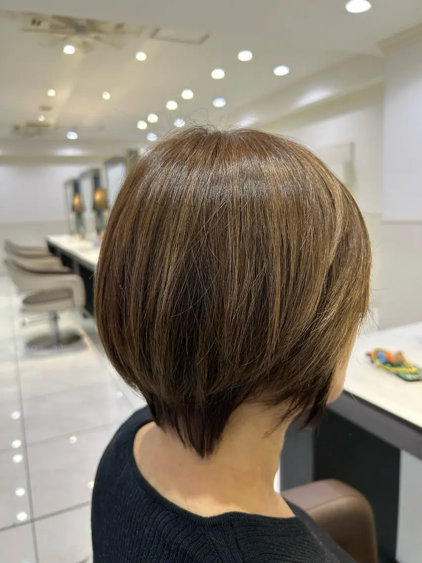 ショート カラー ハイライトカラー ハイライト ショートヘア 小田切 栄司のヘアスタイル