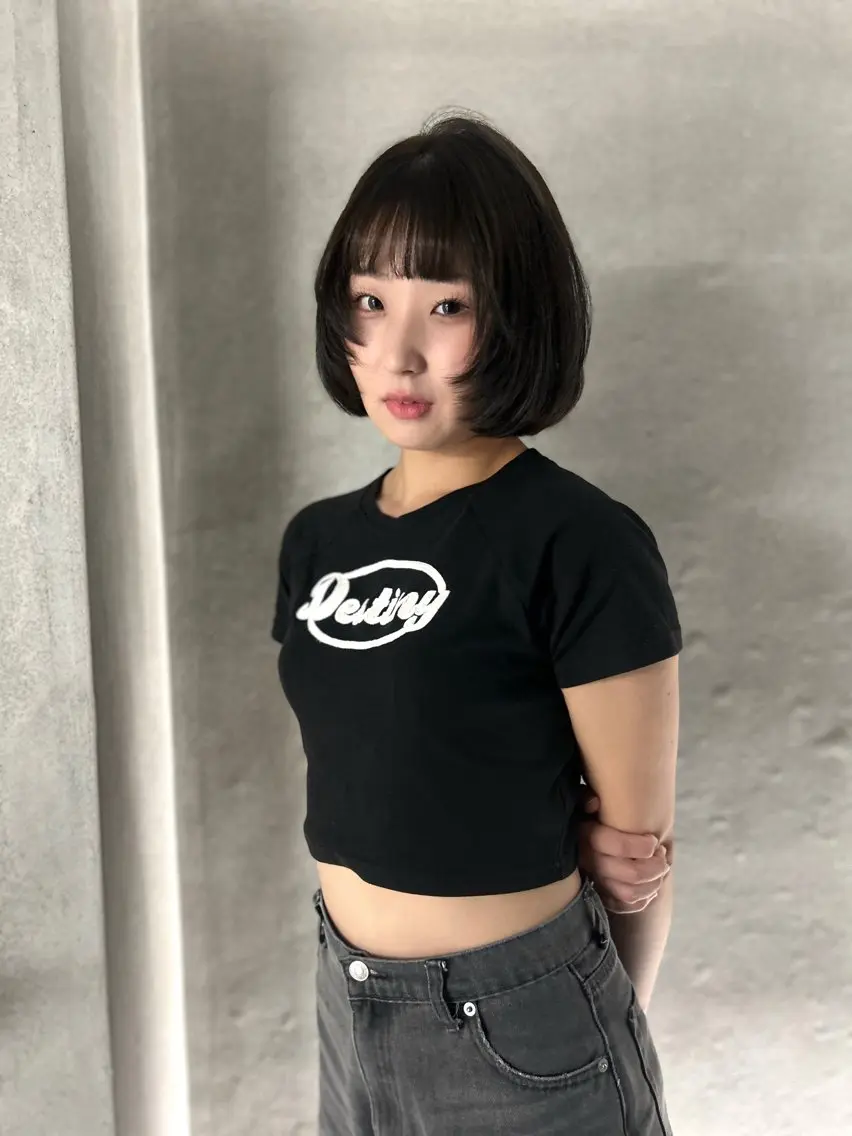 カラー グレージュ オリーブグレージュ オリーブグレー ボブ カット ヘアカラー ❤︎REIKA❤︎ ブリーチなしWカラーのヘアスタイル