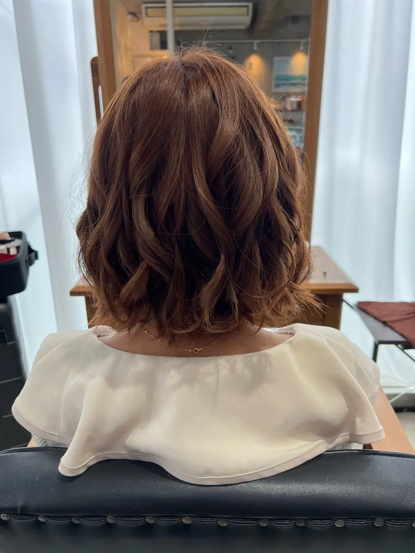 ミディアム ユカ yのヘアスタイル