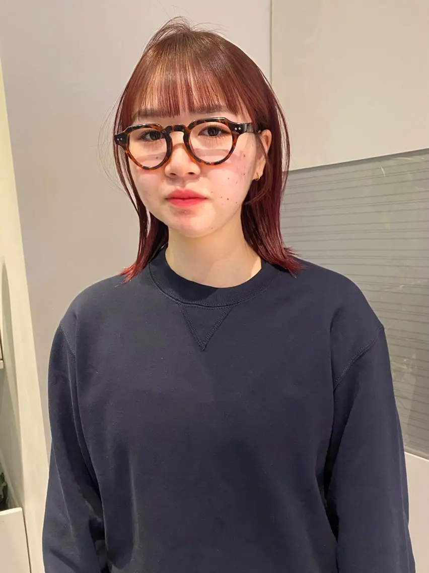 ミディアム カラー カット ヘアカラー トリートメント mai / linoah˚✧のヘアスタイル