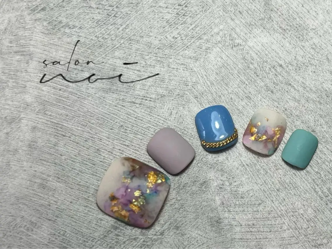 ネイル フットネイル フットネイル salon noiのネイルデザイン