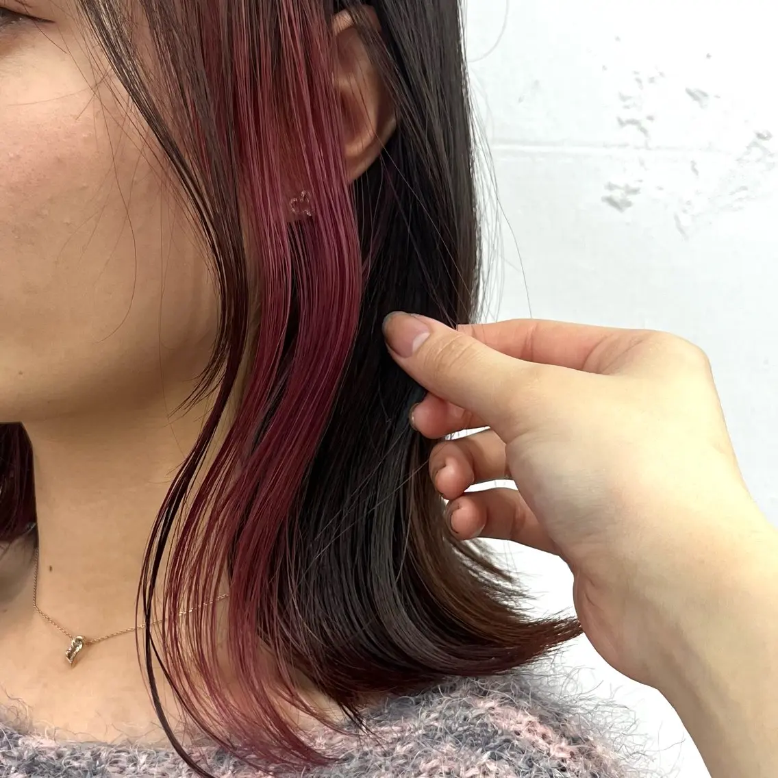 カラー ウルフ🦋顔まわり ❤︎ ͛めいのヘアスタイル