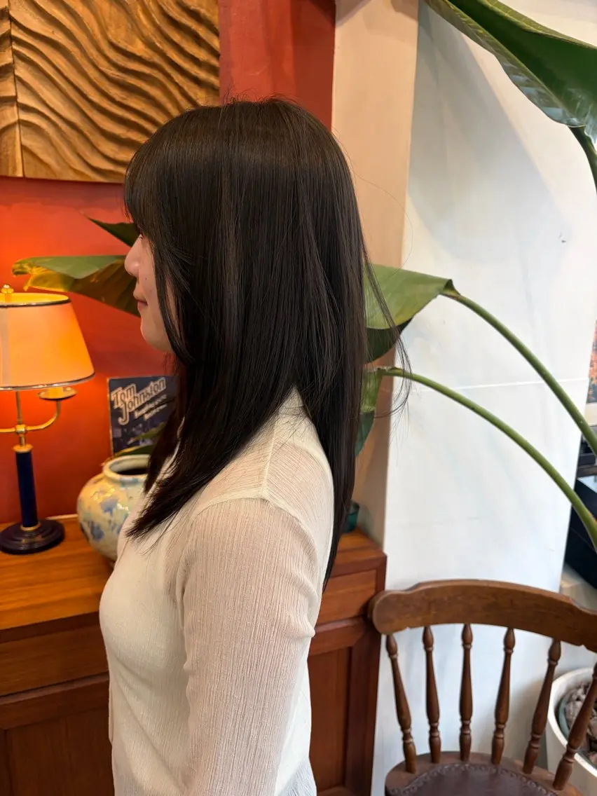 ミディアム カラー カット ヘアカラー トリートメント 下河 宗太のヘアスタイル