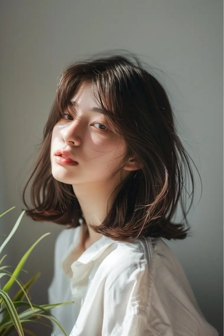 ミディアム カラー ブラウンカラー ケアカラー 透明感カラー カット ヘアカラー トリートメント Luana / 公式 / 大通のヘアスタイル