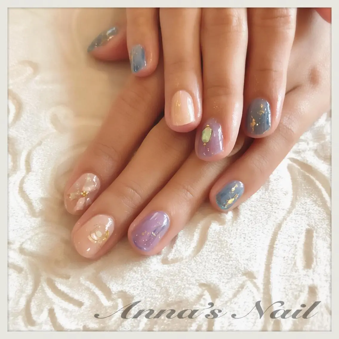 ネイル ニュアンスネイル 清口 杏奈のネイルデザイン