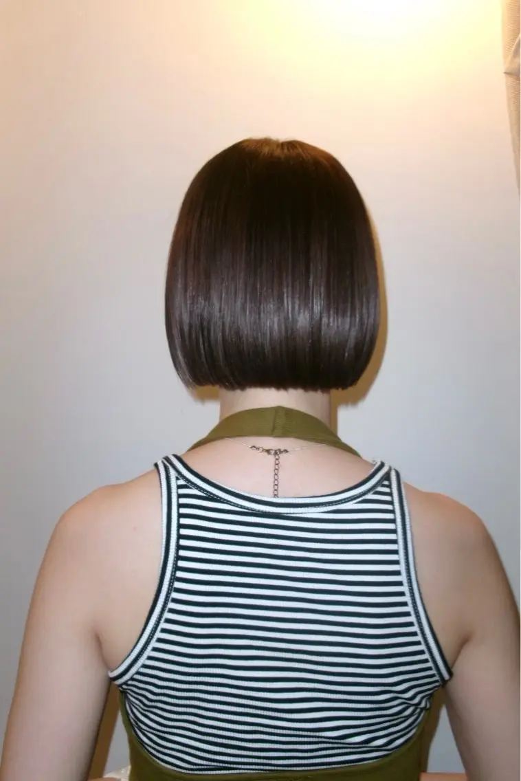 ミディアム ワンレンボブ ボブ 髪質改善 縮毛矯正 カット ヘアカラー 林 コウセイ【三軒茶屋】のヘアスタイル