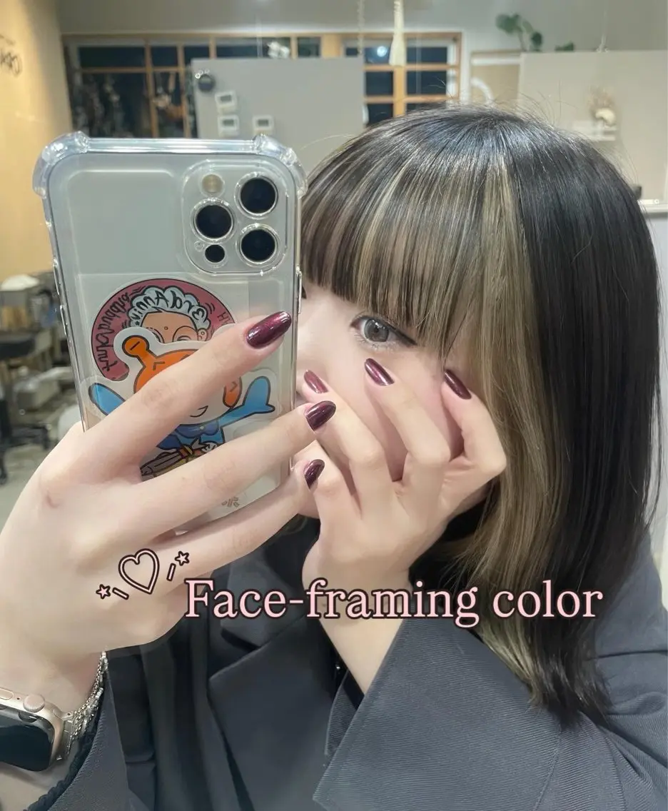 ミディアム カラー ヘアカラー チグサ ミウのヘアスタイル