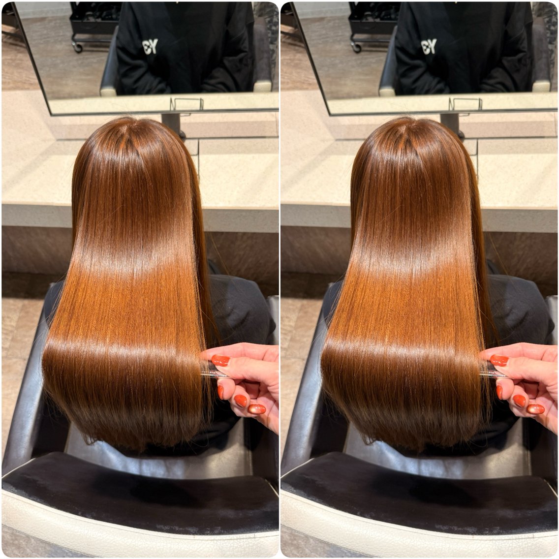 ロング カット 縮毛矯正 トリートメント ヘッドスパ 🩵ULTOWA🍀 髪質改善/縮毛/関口のヘアスタイル