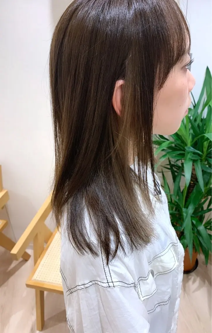 ミディアム カット ヘアカラー トリートメント 丹野 圭太のヘアスタイル