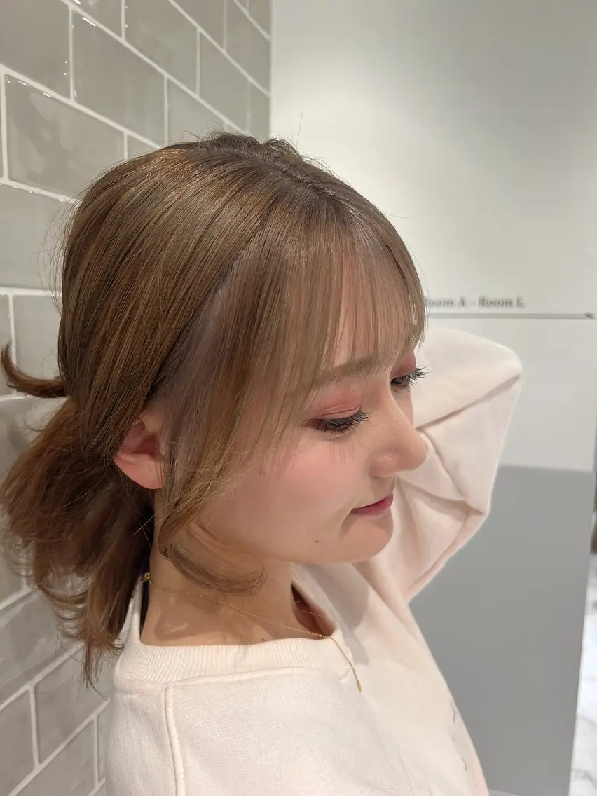 【韓国風】💛顔まわり&前髪cut+超音波オージュアトリートメント韓国🧡の写真