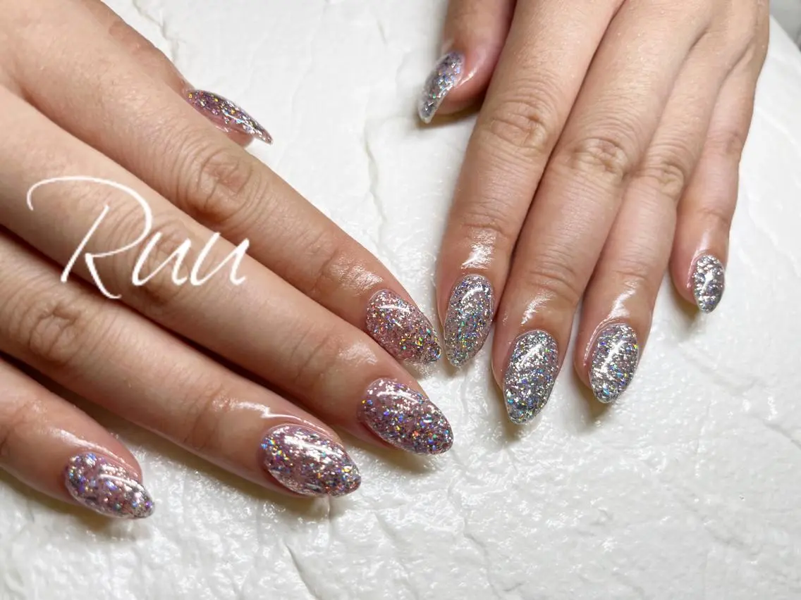ネイル アートネイル フットネイル フレンチネイル キラキラネイル 韓国ネイル Nail salon Ruuのネイルデザイン