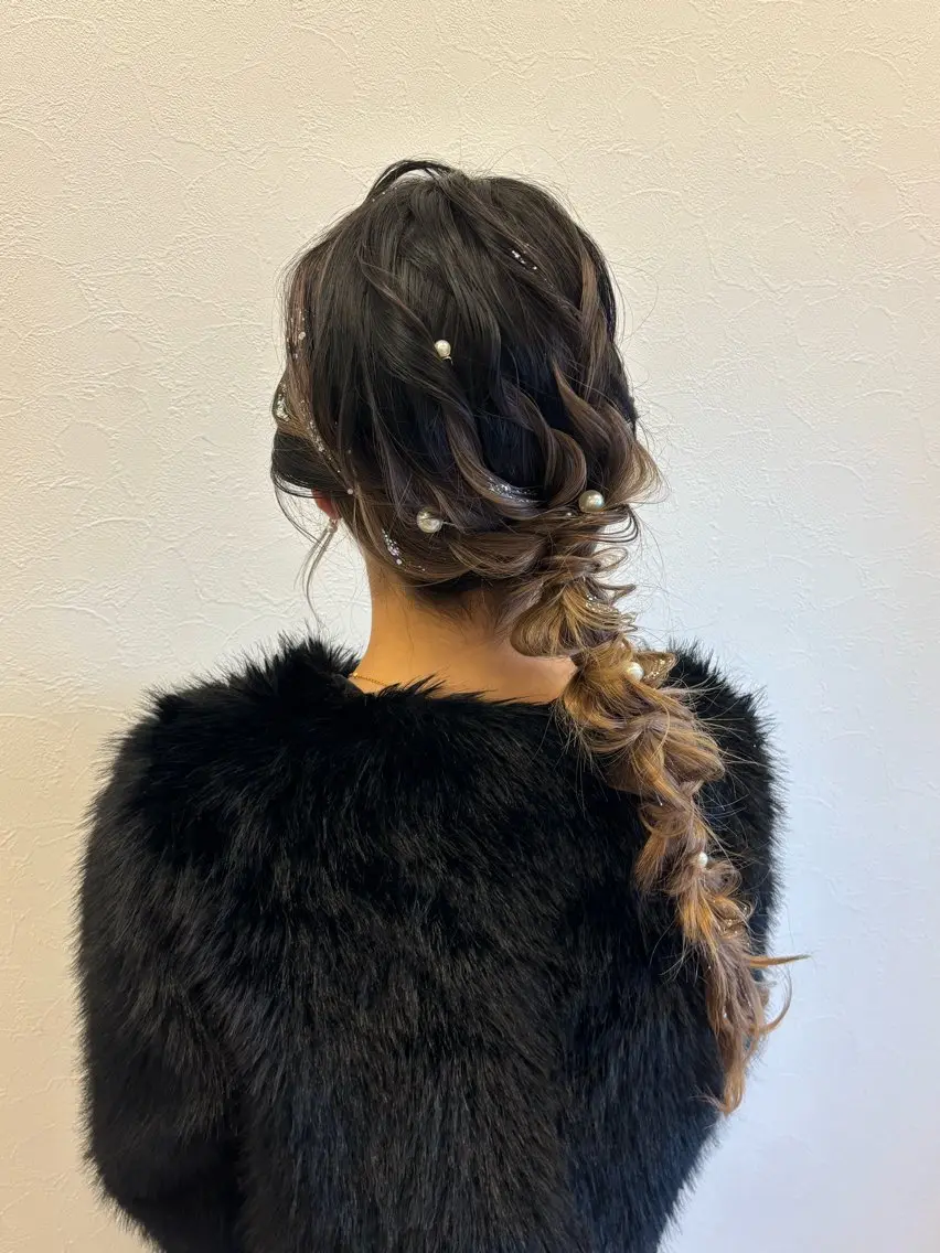 ヘアアレンジ 結婚式・ブライダル デート 🌟カラー特化型🌟 けい/亀戸　錦糸町のヘアスタイル
