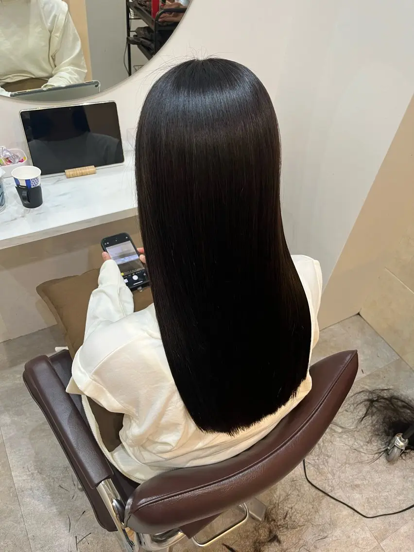 ロング カラー カット ヘアカラー トリートメント 【髪質改善 艶髪】 布川 莉穂のヘアスタイル