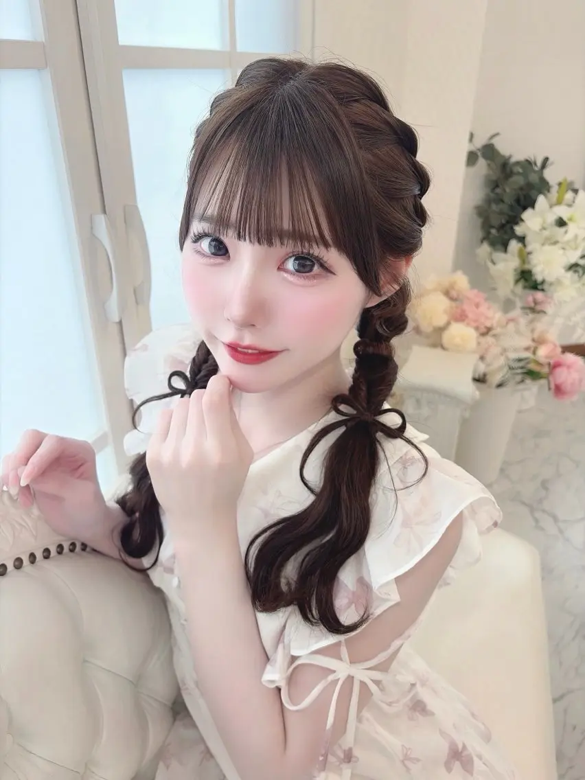 ロング カット トリートメント 💎りあん/大須/栄 ブリーチなしWカラーのヘアスタイル