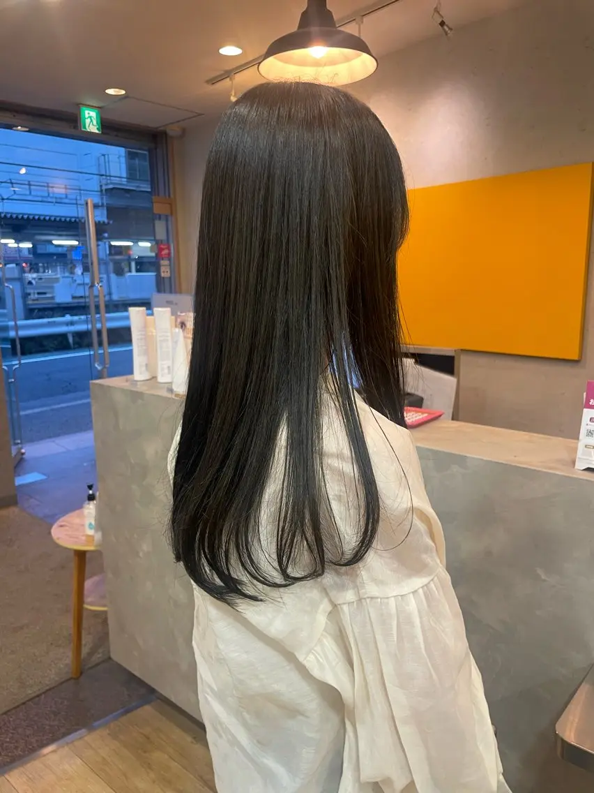 ロング カラー ベージュカラー 透明感カラー オリーブベージュ 髪質改善/Bloss om🌷高橋沙衣のヘアスタイル