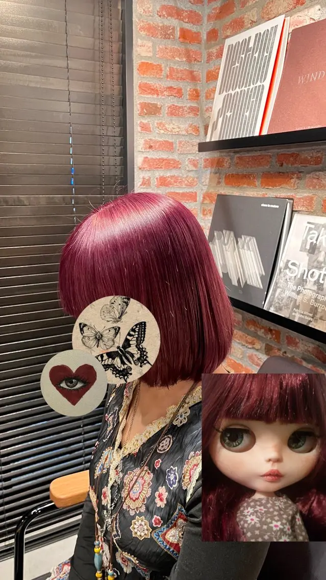 カラー 田中 美月のヘアスタイル