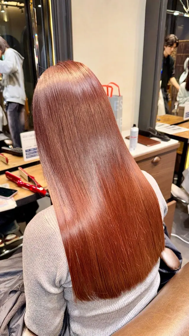 ロング カラー 髪質改善 トリートメント MINX 野本奏和のヘアスタイル