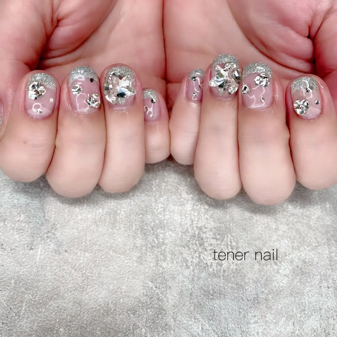 ネイル フラッシュネイル フレンチネイル ハンドネイル テネルネイル tener nailのネイルデザイン