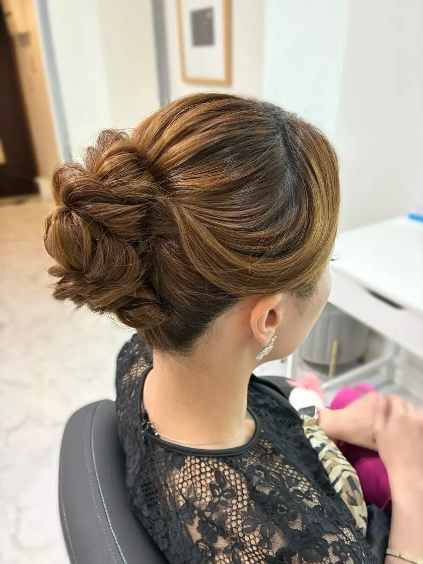 ロング ヘアアレンジ ヘアセット ヘアセット専門店 Rのヘアスタイル