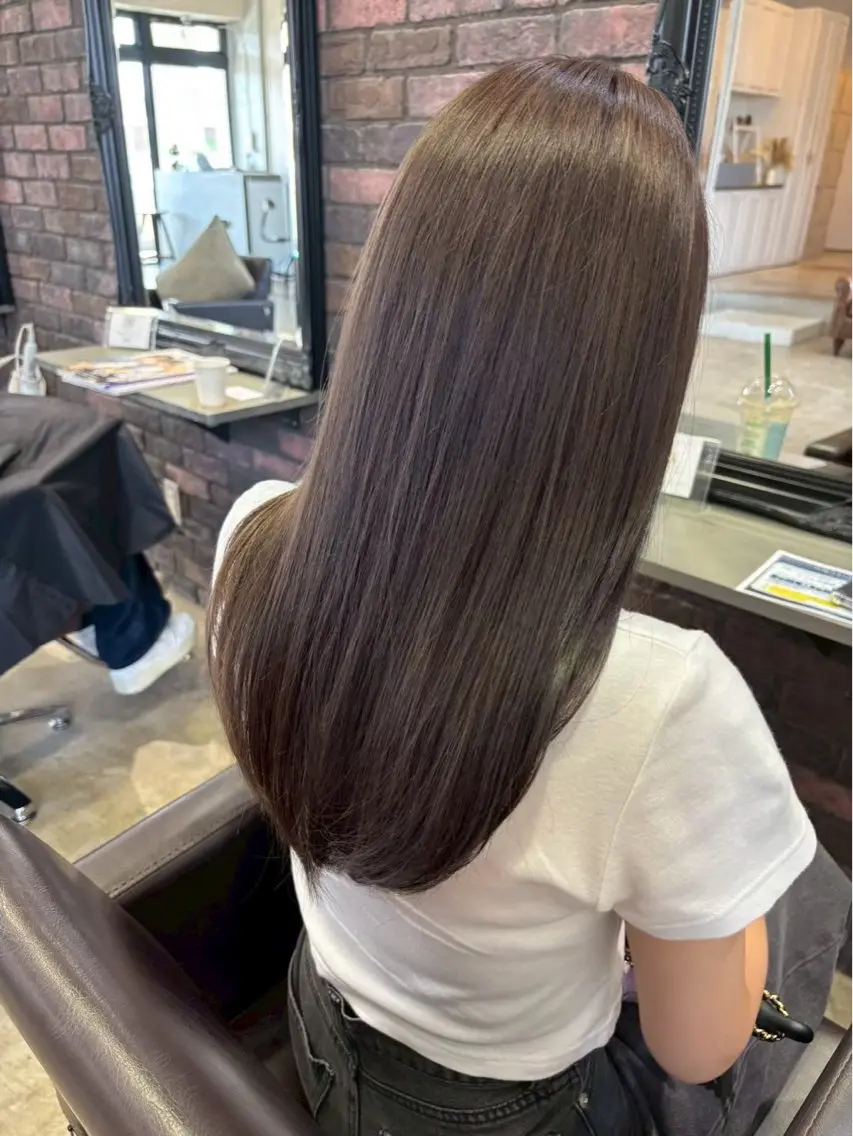 カラー 透明感カラー yuiのヘアスタイル