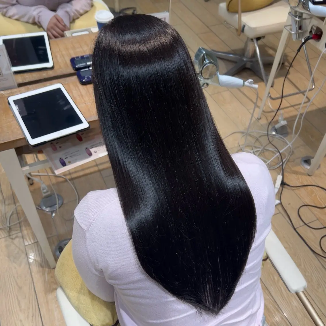 ロング ヘアカラー トリートメント ヘッドスパ ブリーチなし艶カラー 🤍mikuのヘアスタイル