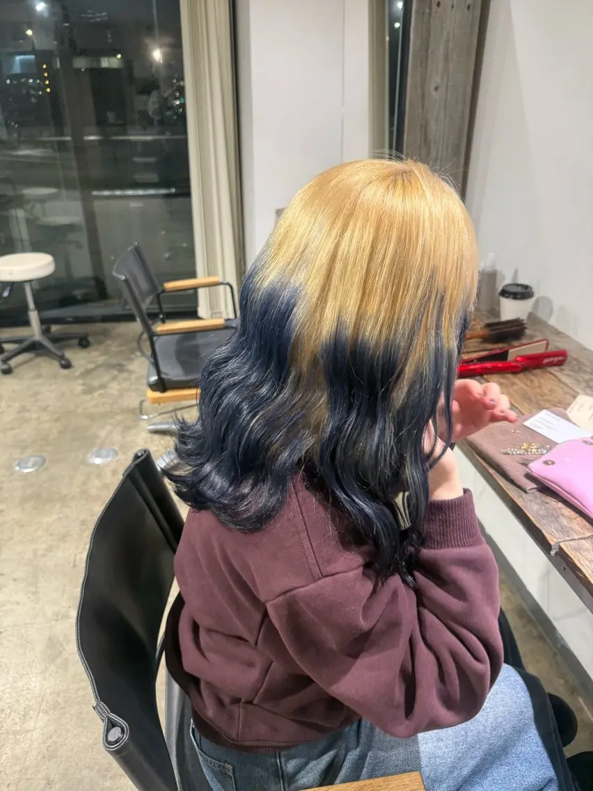 ミディアム ヘアカラー トリートメント 🫧ブリーチ/メンズ /透明感カラー/みきのヘアスタイル
