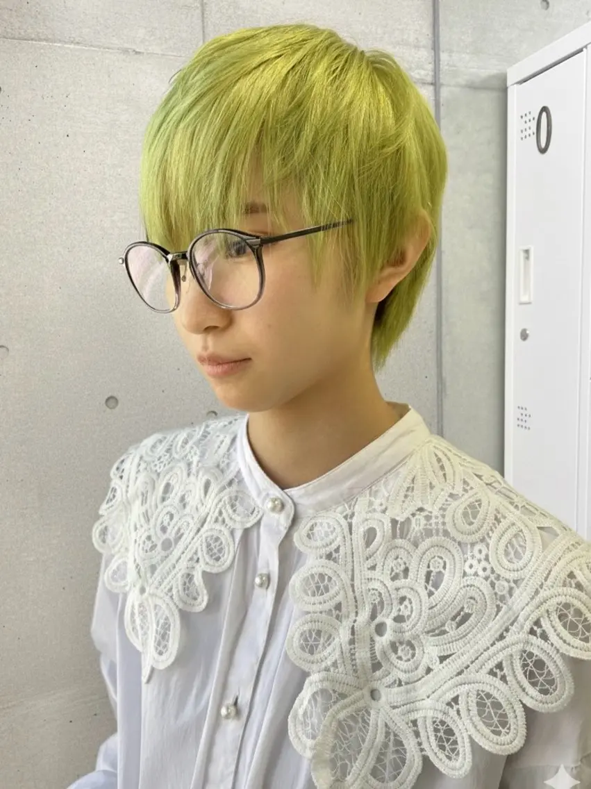 ショート カラー ヘアカラー トリートメント メンズ多数⚡ブリーチ 特化💚Acchonのヘアスタイル