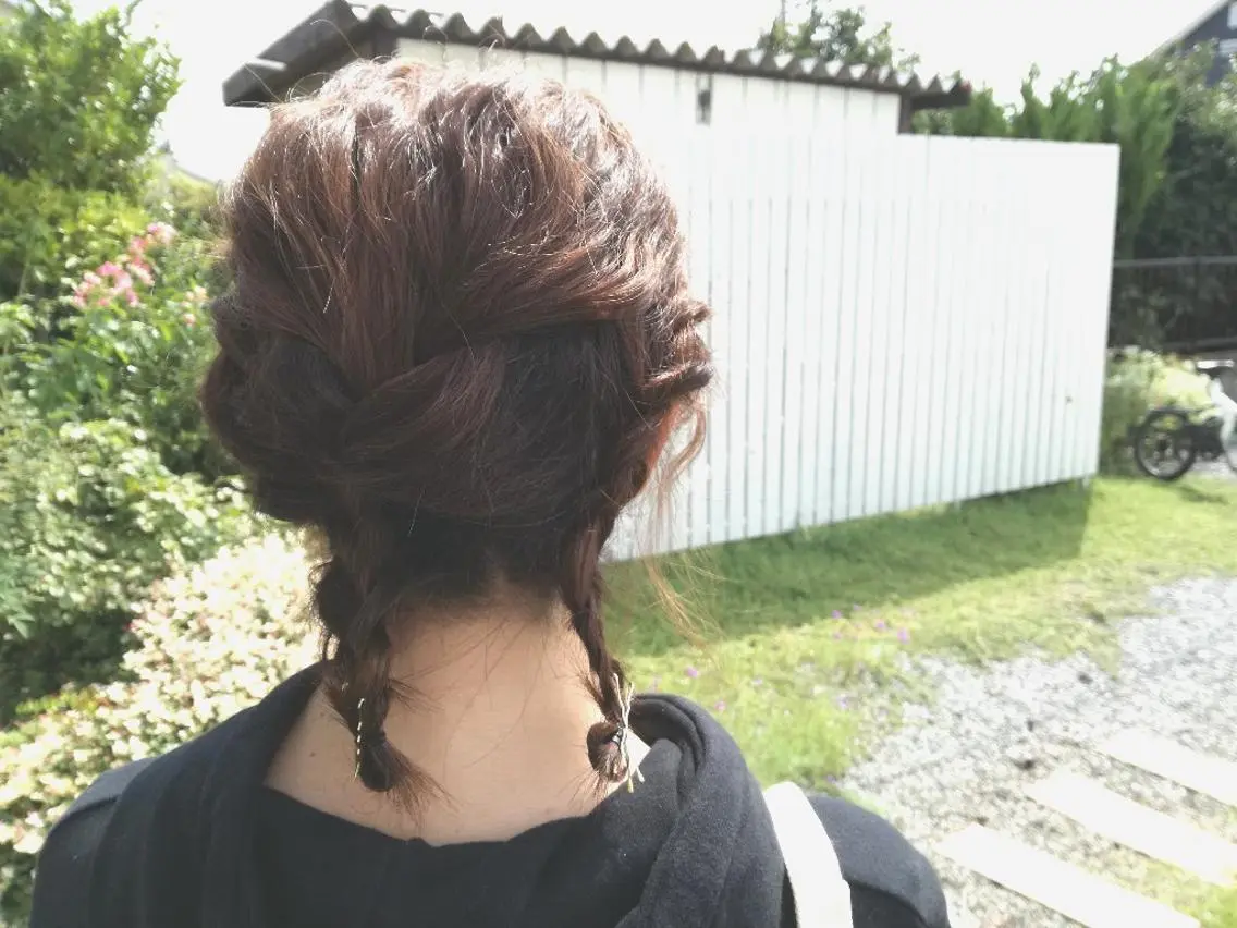 ヘアアレンジ ミディアム トリートメント カット トリートメント 佐藤 美咲のヘアスタイル