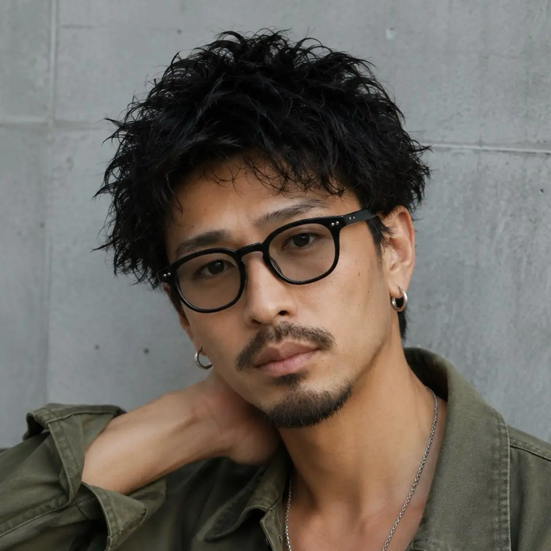 パーマ メンズ メンズパーマ カット パーマ メンズ特化カットパー マカラー坂田柊のヘアスタイル