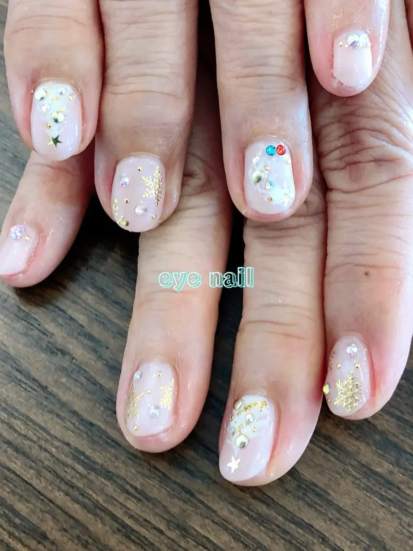 ネイル 冬ネイル クリスマス Eye nailのネイルデザイン