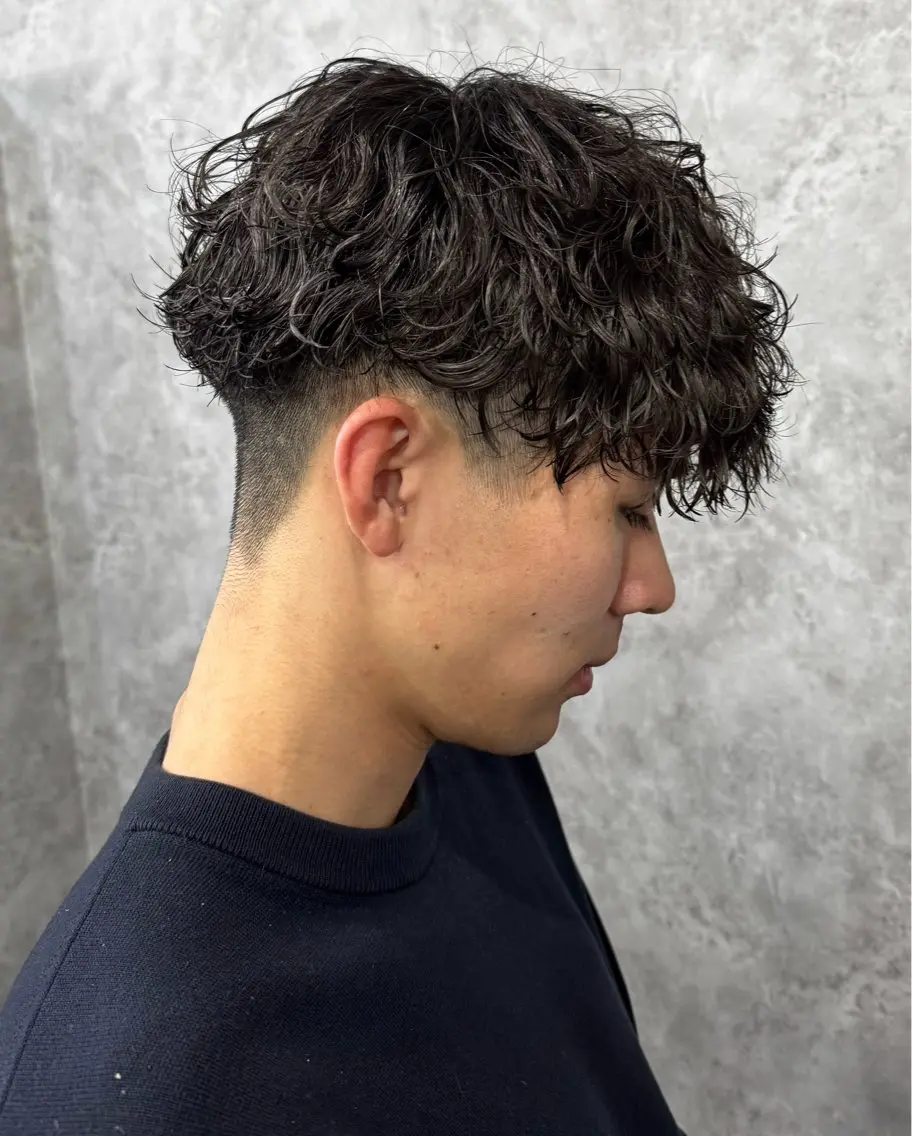 パーマ メンズ カット パーマ トリートメント ヘアセット 💈メンズパーマ特化 店長望月謙二郎💈のヘアスタイル
