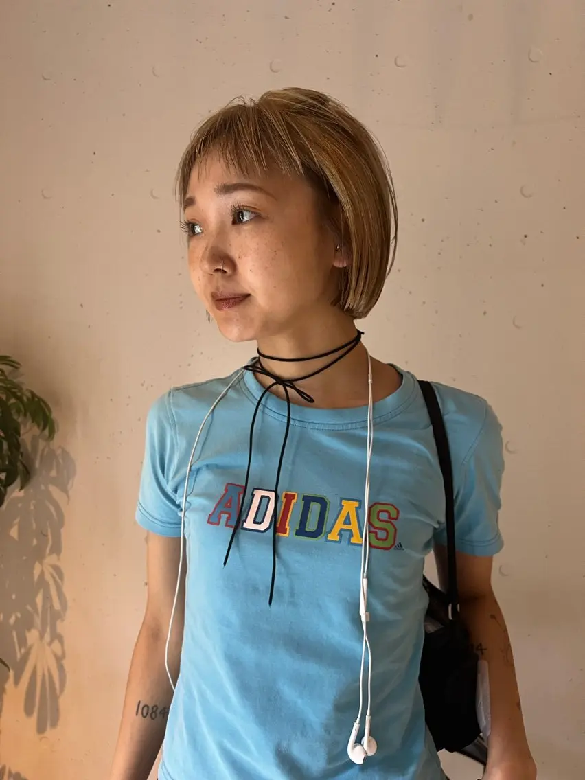 ショート カラー ボブ 竹下 浩一のヘアスタイル