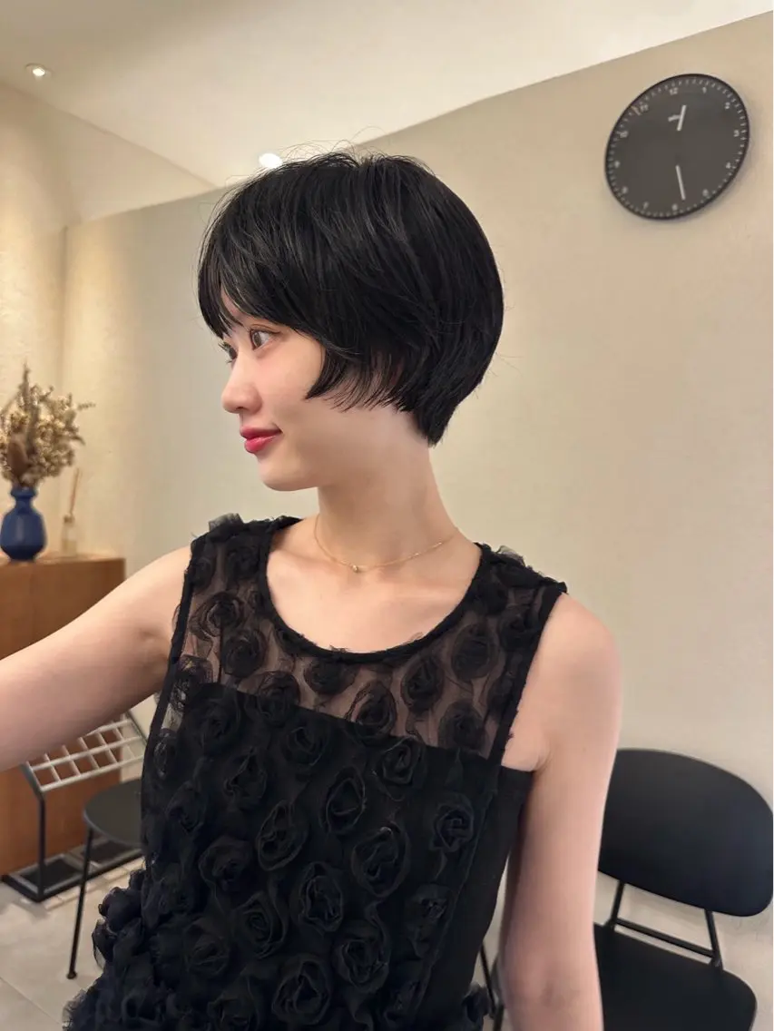 ショート ショートボブ ハンサムショート ボブ ショートヘア manami /ショ ート/カットモデルのヘアスタイル