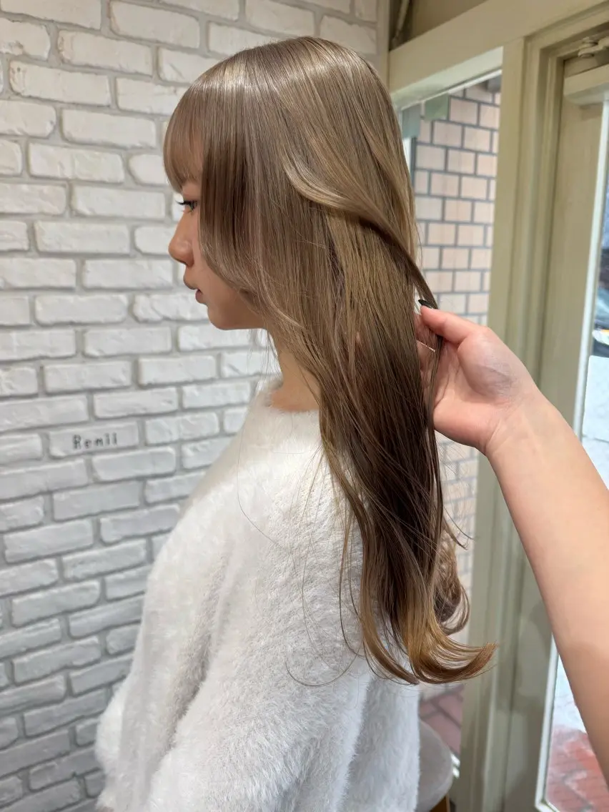 ロング カラー カット ヘアカラー 阿部  ことみ /ヘアアレンジのヘアスタイル
