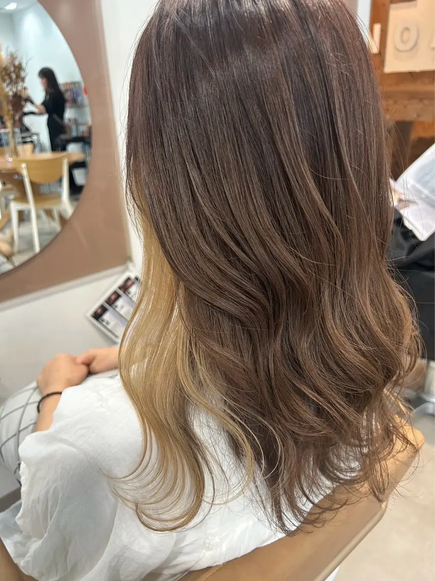 カラー ベージュカラー ハラダユウカ flower西明石店のヘアスタイル