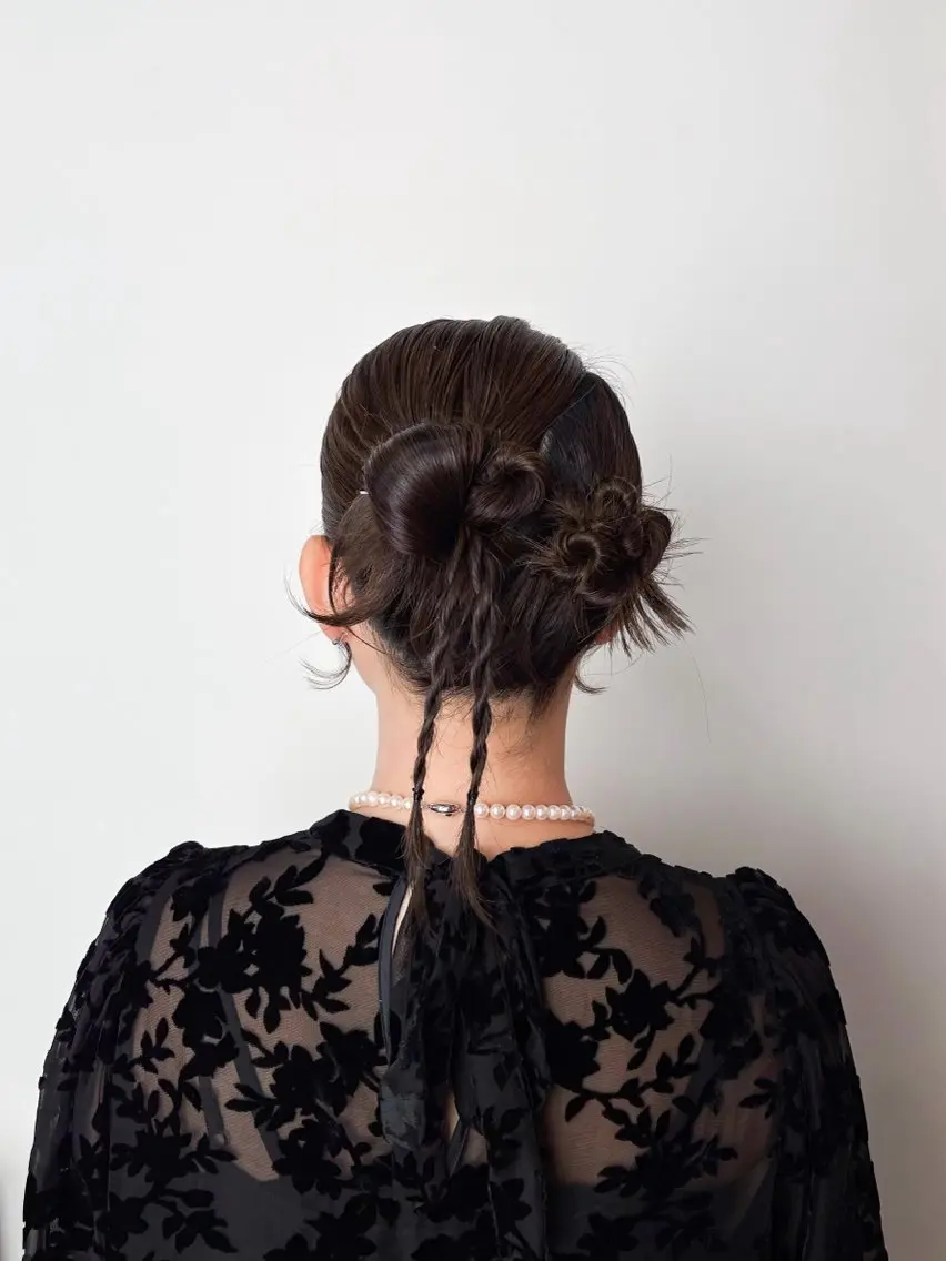 ミディアム ヘアセット 🍒tsukimi .SUI🍒艶カラーのヘアスタイル