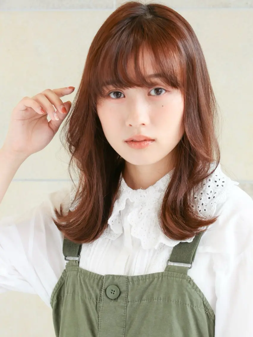 ミディアム カラー ヘアカラー トリートメント カット/メンズカット 藤田麻衣のヘアスタイル