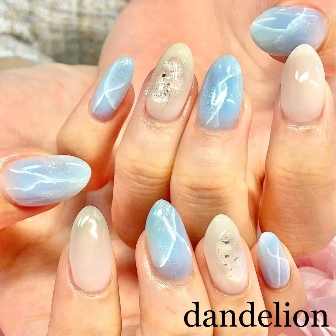 ネイル ハンドネイル ハンドケア dandelion ダンデライオンのネイルデザイン