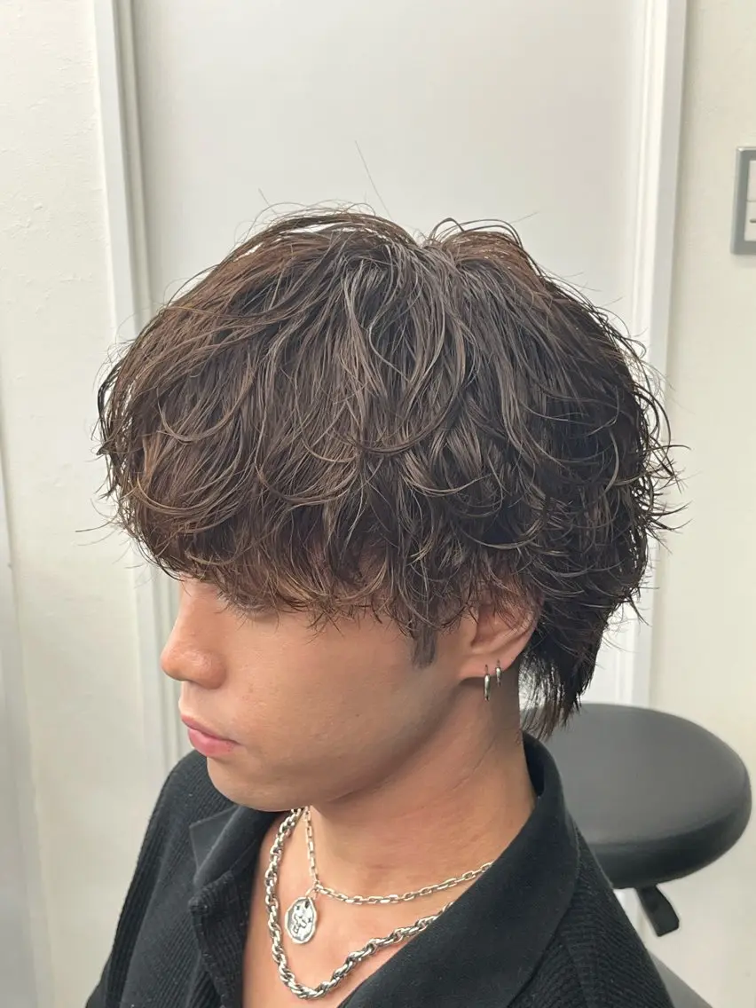 パーマ メンズ カット パーマ 💈メンズ特化💈 康誠💈理容免許取得のヘアスタイル