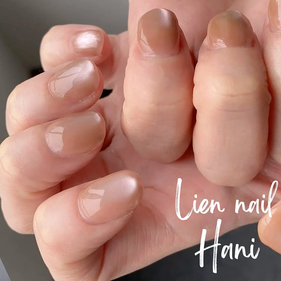 ネイル ゴージャス マグネットネイル マグネットワンカラー ワンカラーネイル ピンク Lien nail .Haniのネイルデザイン