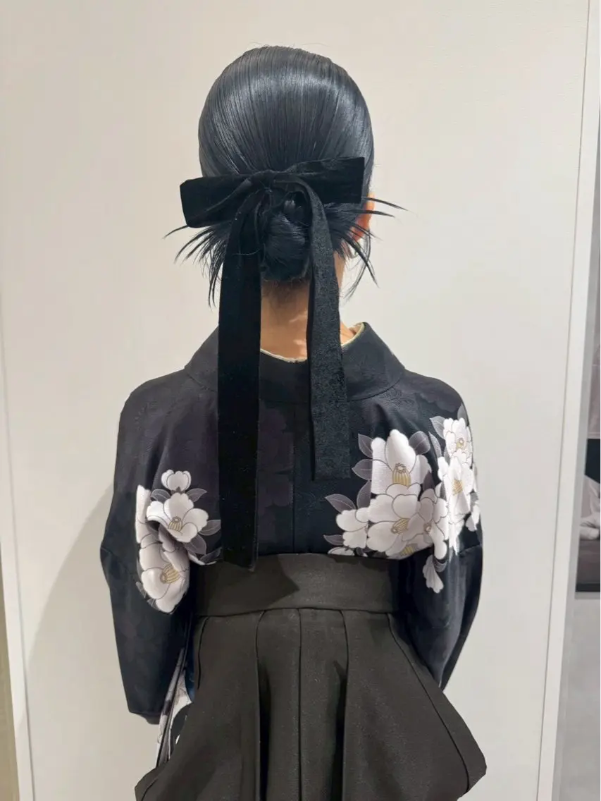 🎓🌸卒業式 袴着付け🌸🎓早朝👌🏻⸝⋆ペア割👌🏻⸝⋆【着付け➕ヘアセット】の写真