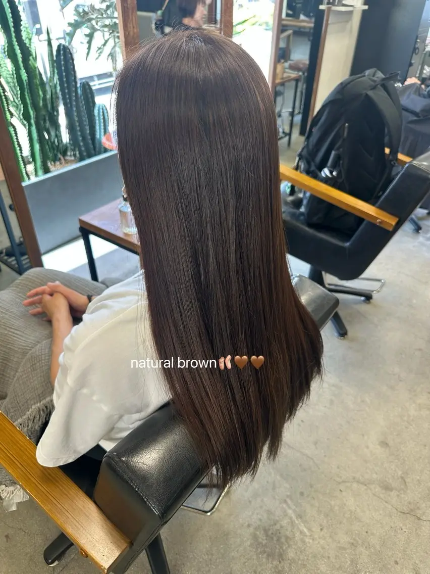 ロング カラー ブラウンカラー ナチュラルブラウン Nao🌷🌷 モデル様募集中のヘアスタイル