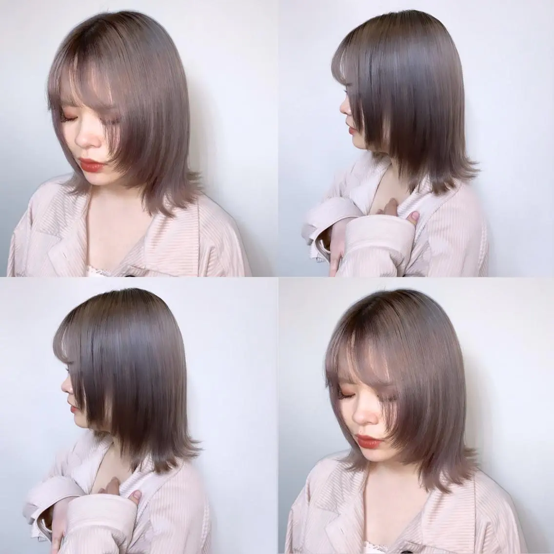 ショート カラー ブリーチ 透明感カラー ラベンダーカラー ピンクカラー バイオレットカラー Shiho お洒落な エクステ♡ハイトーンのヘアスタイル