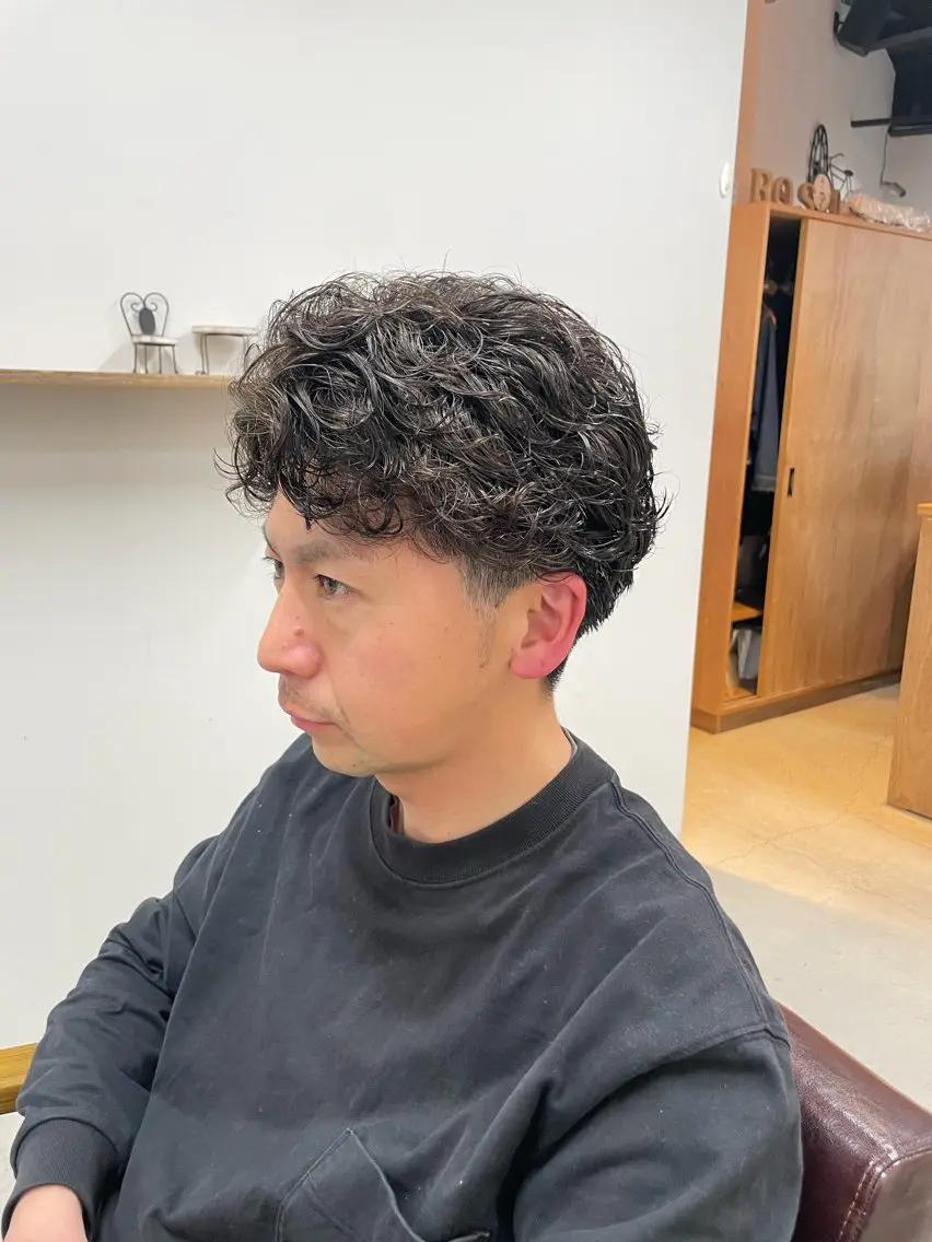 パーマ メンズ メンズパーマ 関根 萌花のヘアスタイル