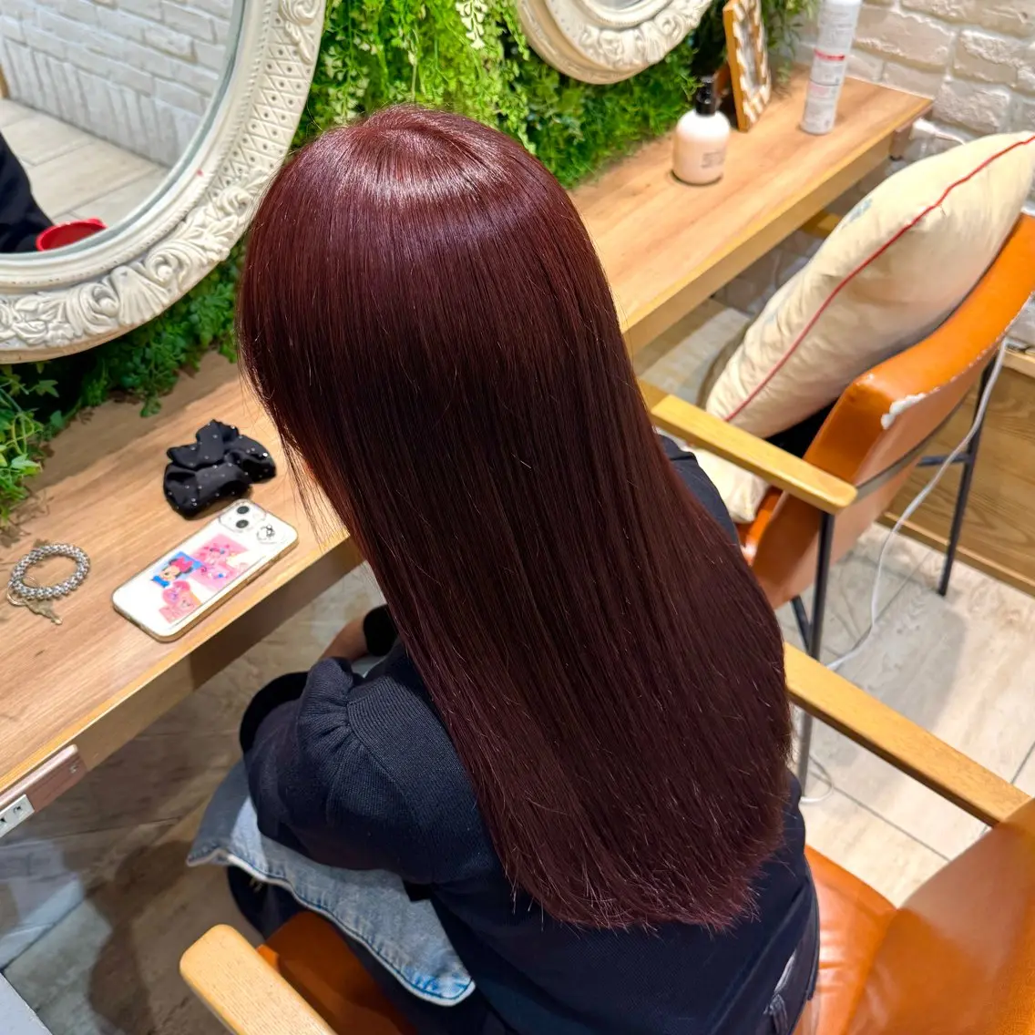 ロング カラー 横浜|韓国レイヤー| 暖色カラー|まなとのヘアスタイル